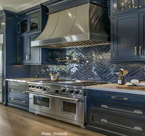 ASASA Kitchens vibrant kitchen backsplash idea for a fresh look.