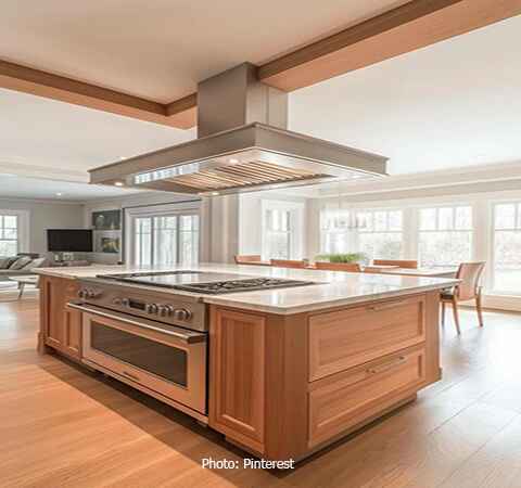 ASASA Kitchens showcases a stylish kitchen island for functional living.